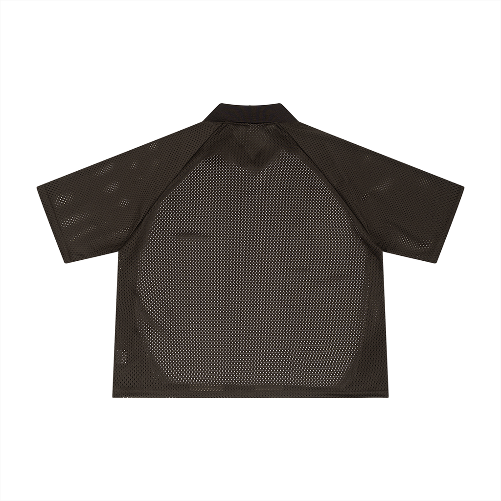 Luxury London Clothing Striped Mesh Boxy Soccer Jersey