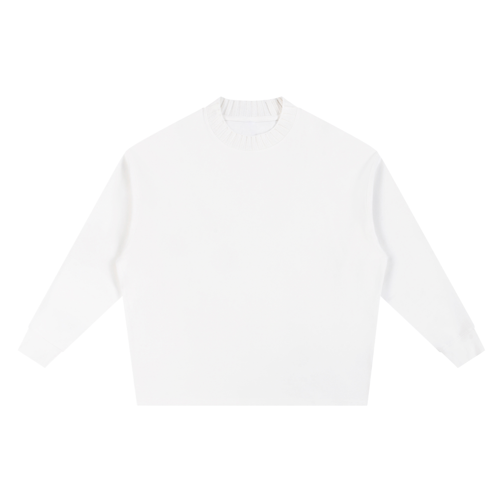Luxury London Clothing Knitted Round Neck Oversize Sweatshirt